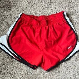 Nike Red Athletic Shorts Lightweight Performance